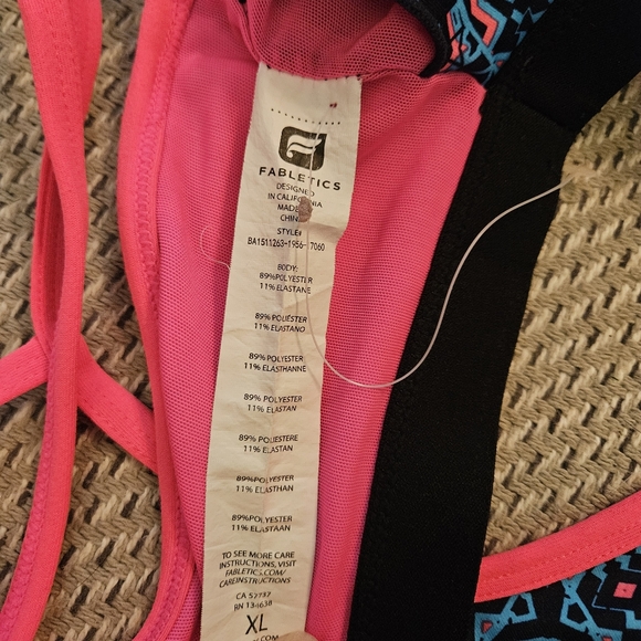 Fabletics Ayni Sports Bra Like New Womens Size XL Yoga Gym - Picture 7 of 10